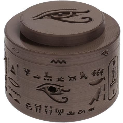 metal puzzle box horus|Eye of Horus Cryptex Cylinder Puzzle Box.